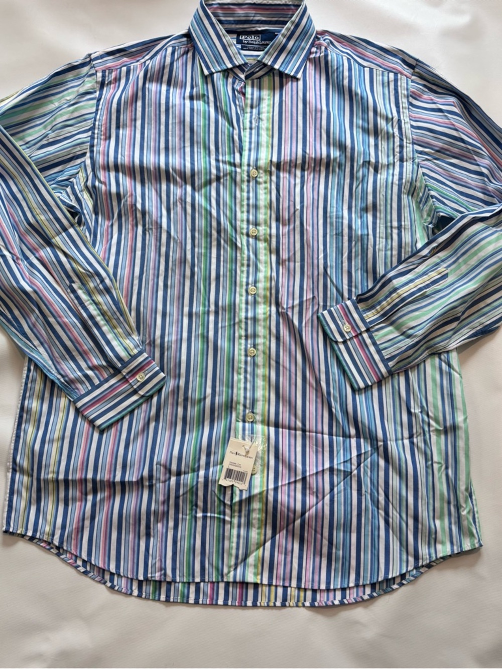 Vintage NWT Size L Polo Ralph Lauren "Westerton" Long Sleeve Dress Shirt